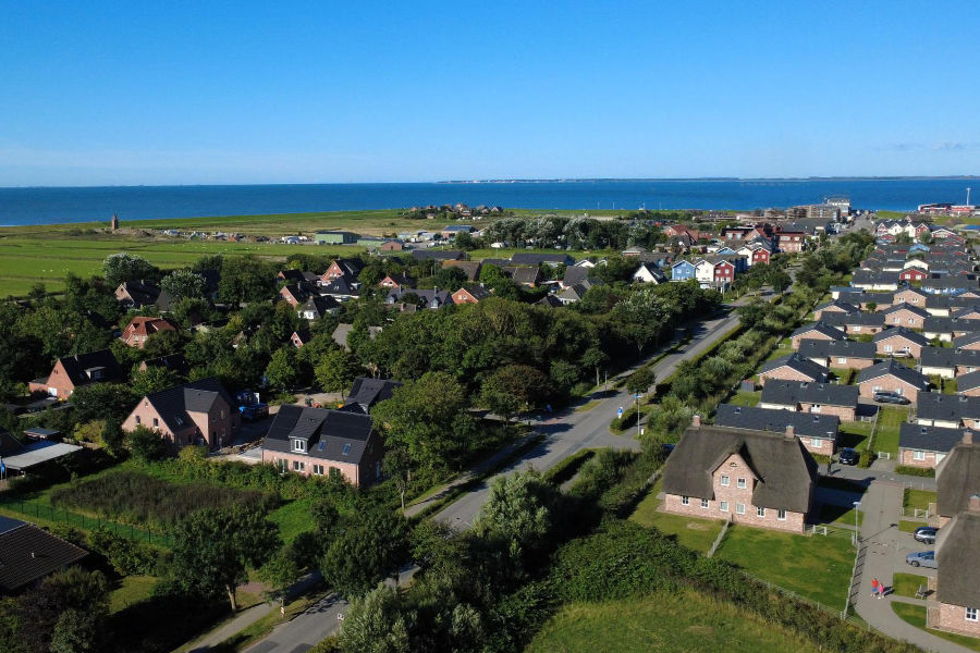 Dagebüll an der Nordsee, gegenüber der Insel Föhr